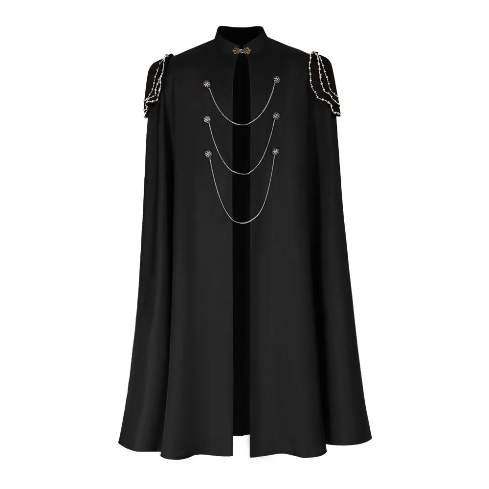 Medieval Gothic Cloak Medieval European Retro Royal Hooded Costumes for Men and Women.