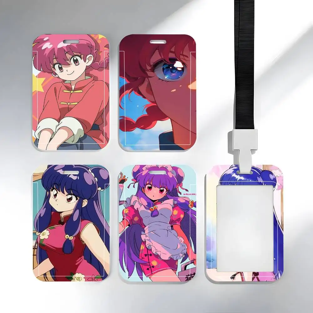 1 Stück Anime R-Ranma Ausweishülle für Schulkarte, Zugangskarte, Buskarte, Essenskarte, Schutzhülle mit einfacher Einsteckfunktion