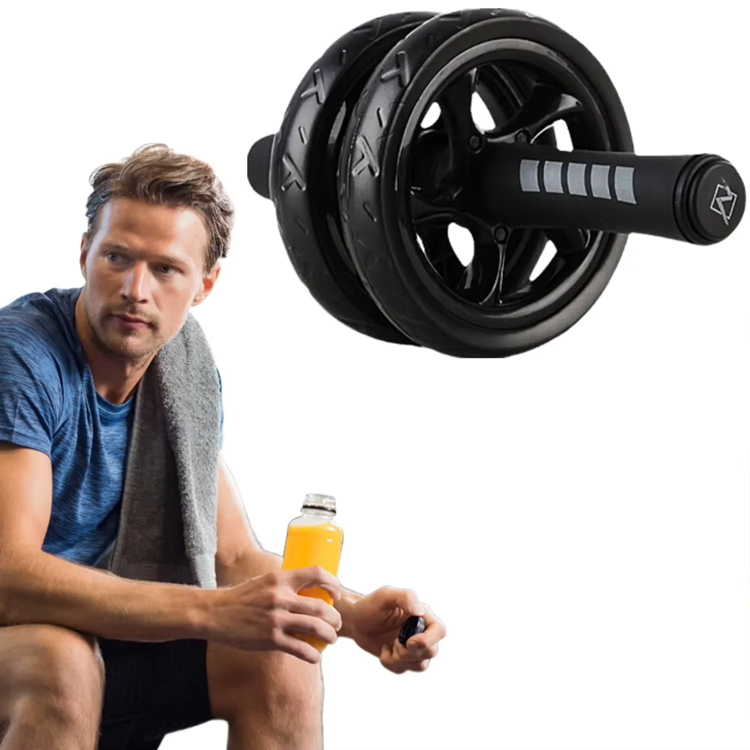 AB Roller Wheel Roller Keep Fit Wheels  Crunch Artifact No Noise Abdominal Training Equipment  Gym Strength Workouts