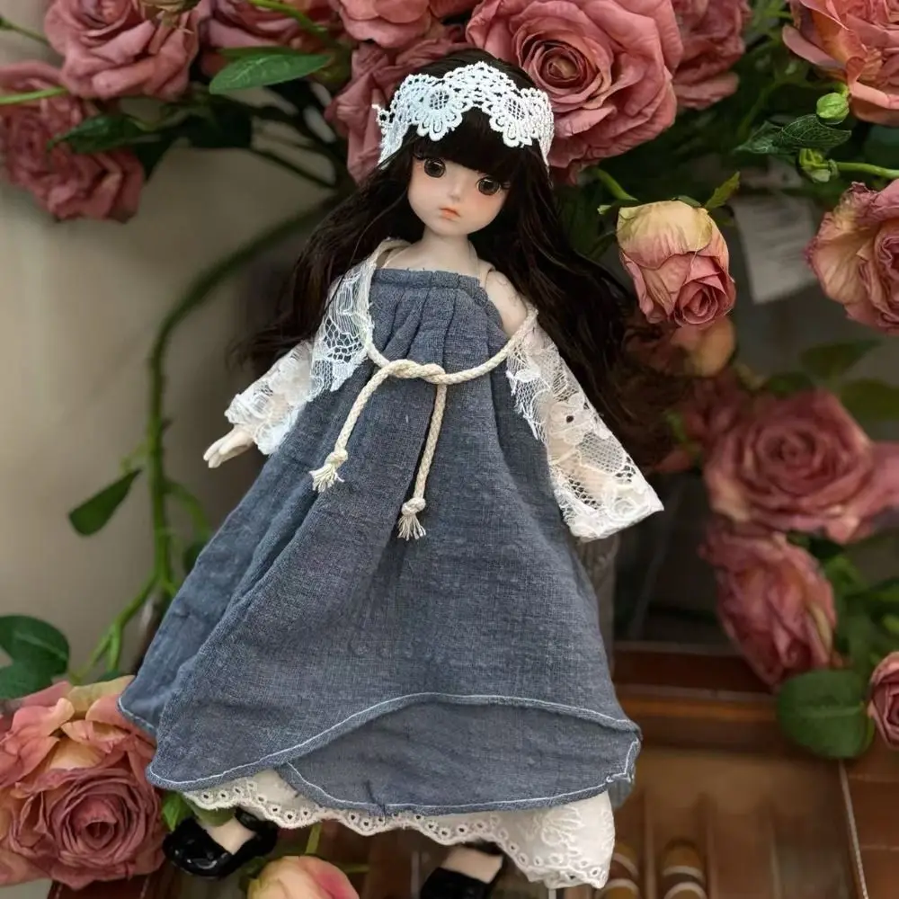 Attractive Eyes 30cm with Clothes Long Hair with Wig Make Up Princess Dress Up Anime Elegant Princess Makeup Ball Joint