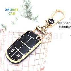 2/3/5 Buttons Car Key Cover Case Bag Shell Fob Holder for Jeep Renegade Compass Grand Cherokee for Chrysler 300C Wrangler Dodge