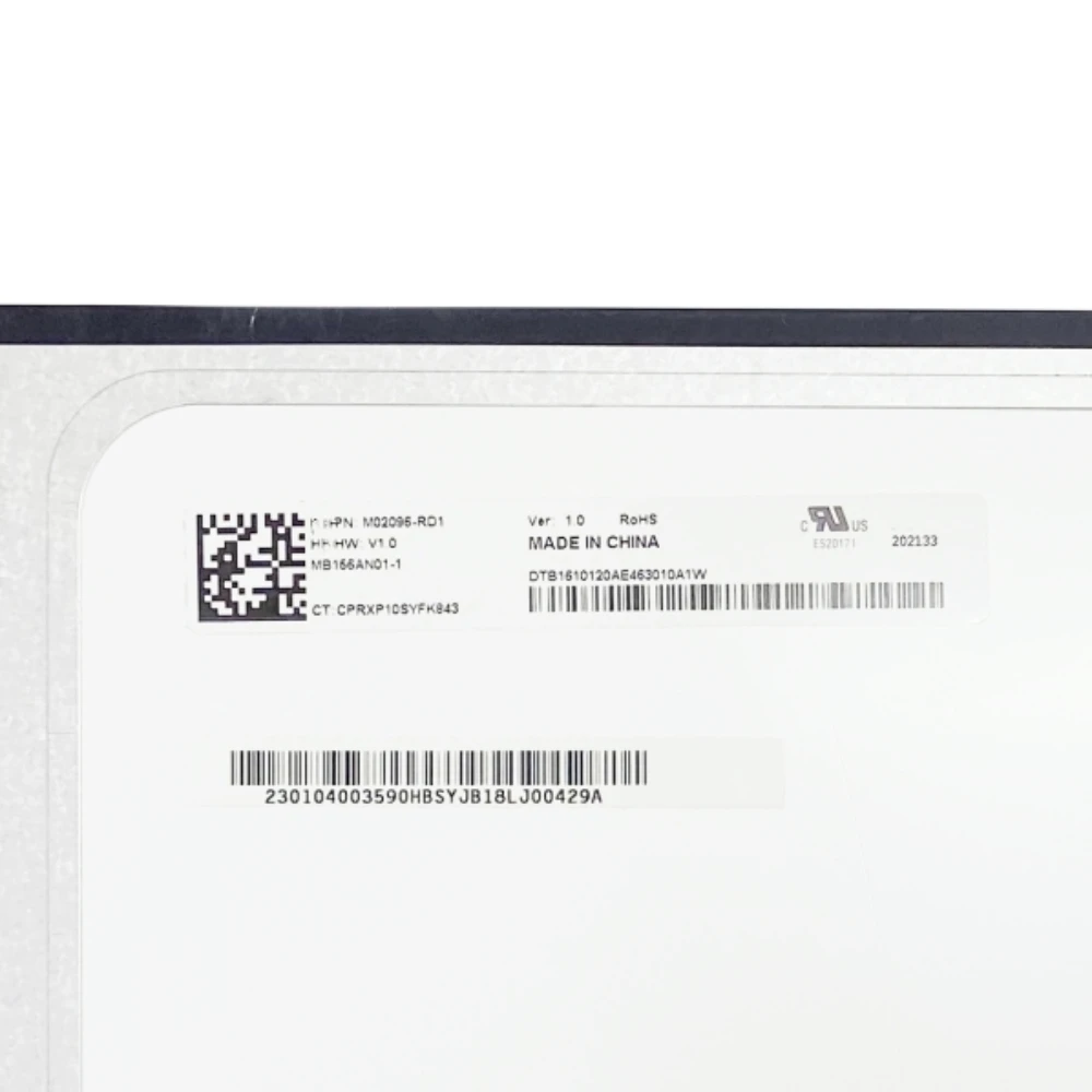 

NEW MB156AN01-1 MB156AN01 1366×768 60HZ 15.6''Inch 30 pins EDP Display LED NON-Touch Laptop LCD Screen