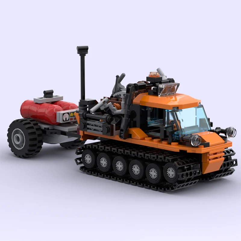 ชุดตัวต่อโมเดลรถบรรทุกเมือง โมเดลสโนว์ฟ็อกซ์อาร์กติก ของเล่นเทคโนโลยีแบบโมดูล ของขวัญคริสต์มาส ชุดประกอบ DIY