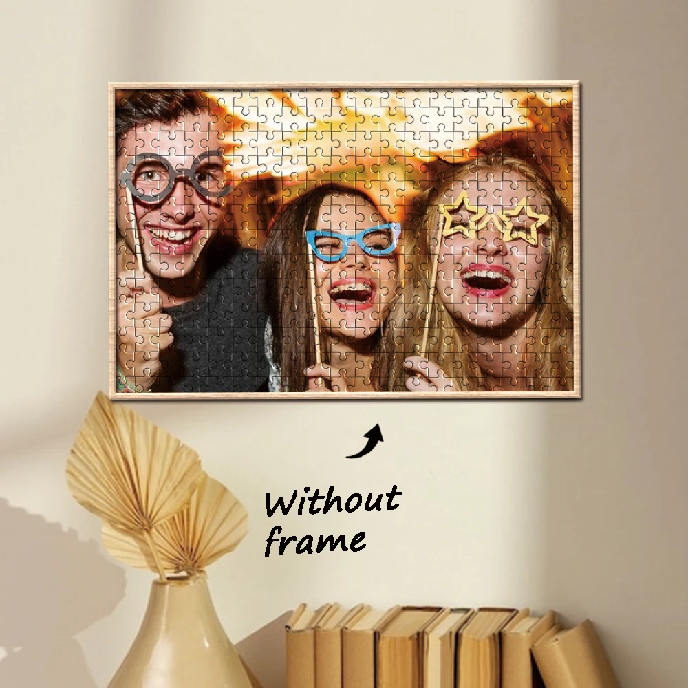 35/300/500/1000pcs, Customize wooden photo puzzle, Puzzle wooden puzzle toy for intelligence view 3