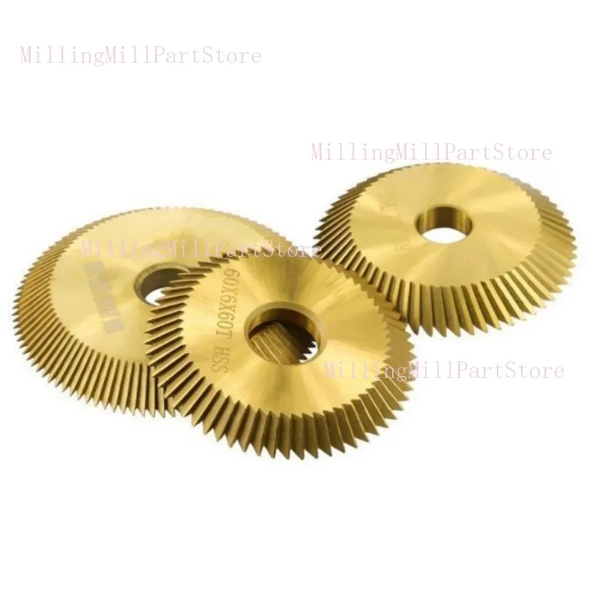 1pc Key Machine Saw Blade Double Side HSS Key Cutter Milling Cutter for Copy Keys Duplicate Machine 60/70mm 60 80 100 Teeth