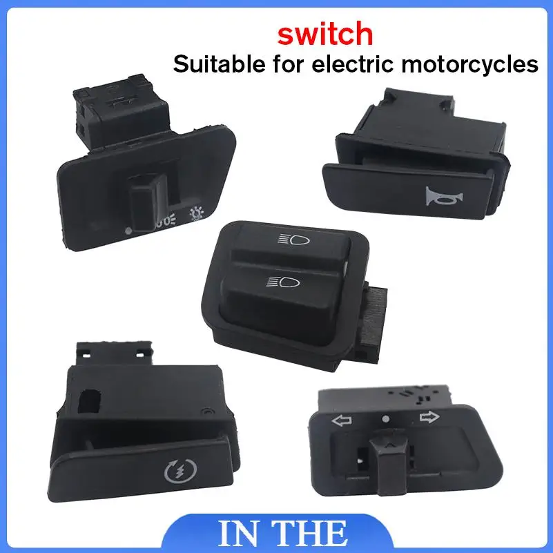 Motorcycle Start Switch Horn Light Turn Signal High Low Beam Button Switch Connecters For Scooter Moped accessories