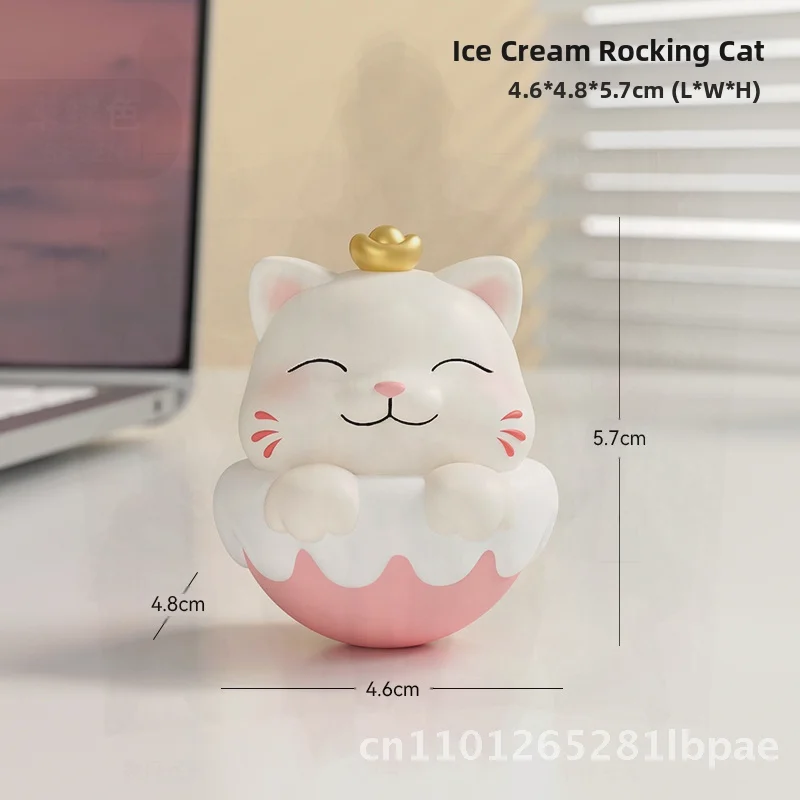 

Little Girl Tumbler Emotional Decomposition Desktop Office Ornament Cute Synthetic Resin Birthday Gift for Workstation Decor