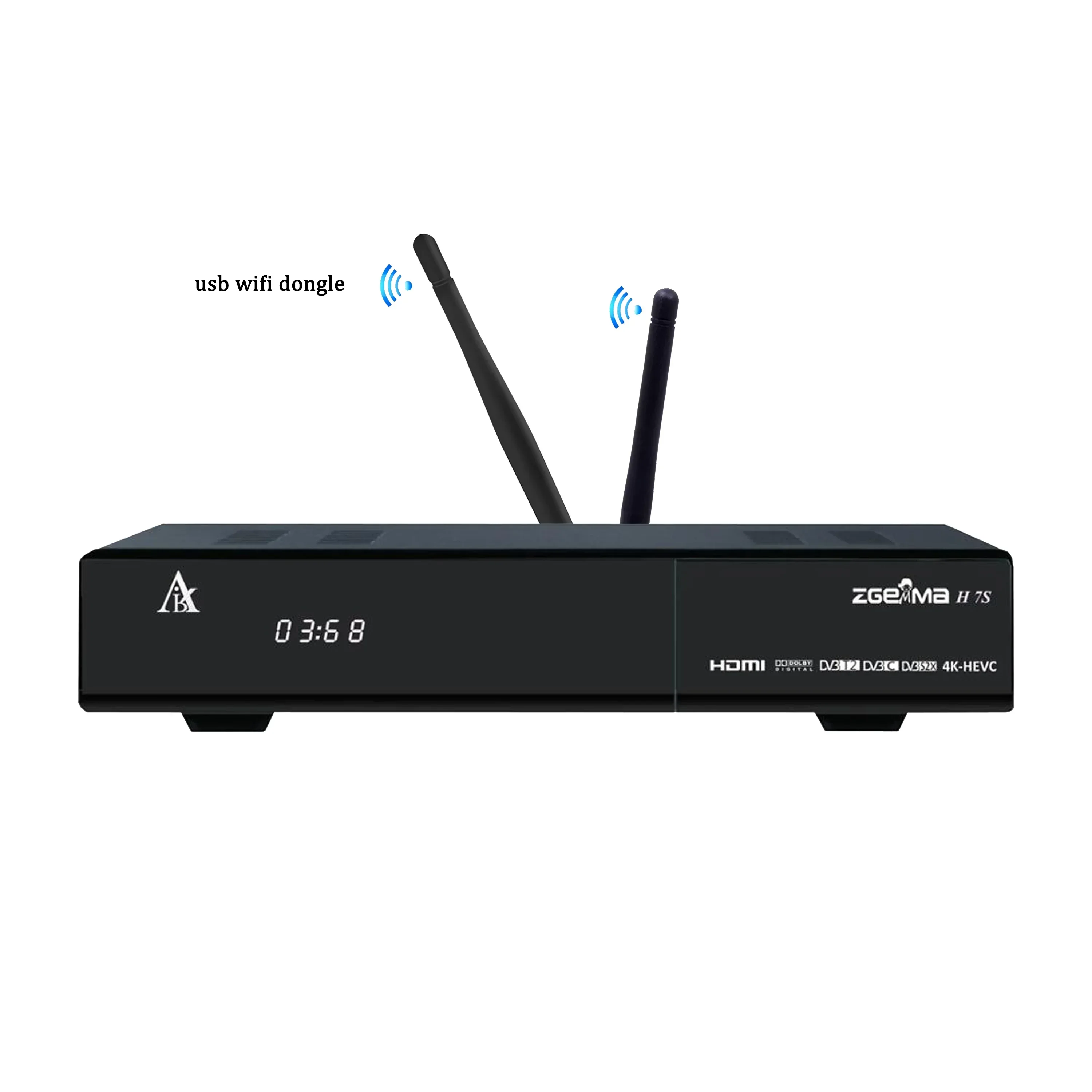 2026 Premium  4K UHD Satellite Receiver with Enigma2 Linux OS 2*DVB-S2/S2X + DVB-T2/C Tuners CA +CI Stalker ZGEMMMA H7S