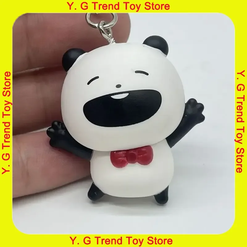 

Новая супер милая и милая фигурка панды с улыбающимся лицом, кавайный рюкзак, подвесные украшения, брелок для телефона, подарки-сюрпризы для девочек
