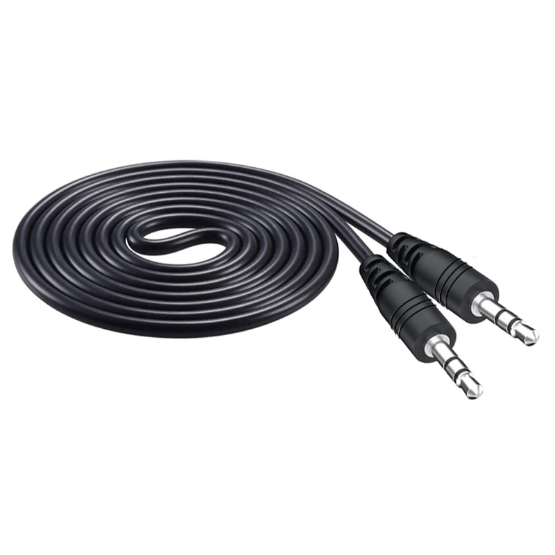 Cable auxiliar de Audio 2023 de 3,5mm, conector macho a macho, Cable de extensión estéreo HIFI de 1m, Cable auxiliar para MP4, auriculares y altavoces de coche