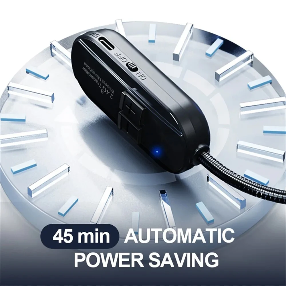 2.4G Wireless Microphones Dual Wireless Mic 2 Wireless Mics & 1 Receiver for Amplifier Voice Speaker Teaching Tours Guide