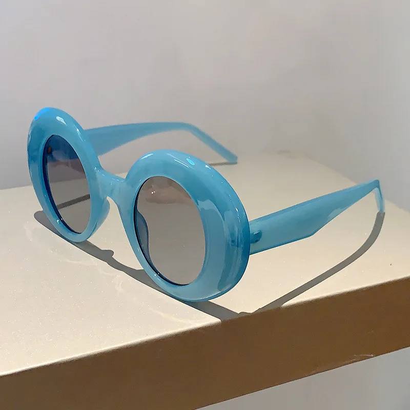 Neue Vintage Runde Sonnenbrille für Damen und Herren Marken-Kreisförmige Sonnenbrillen Ovale Brillen für Männer und Frauen – Detail 11