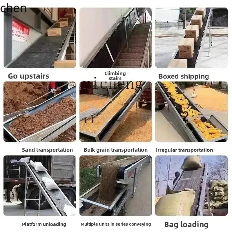 

YY-Conveyor Belt Transfer Belt Loading Folding Household Small Belt Conveyor