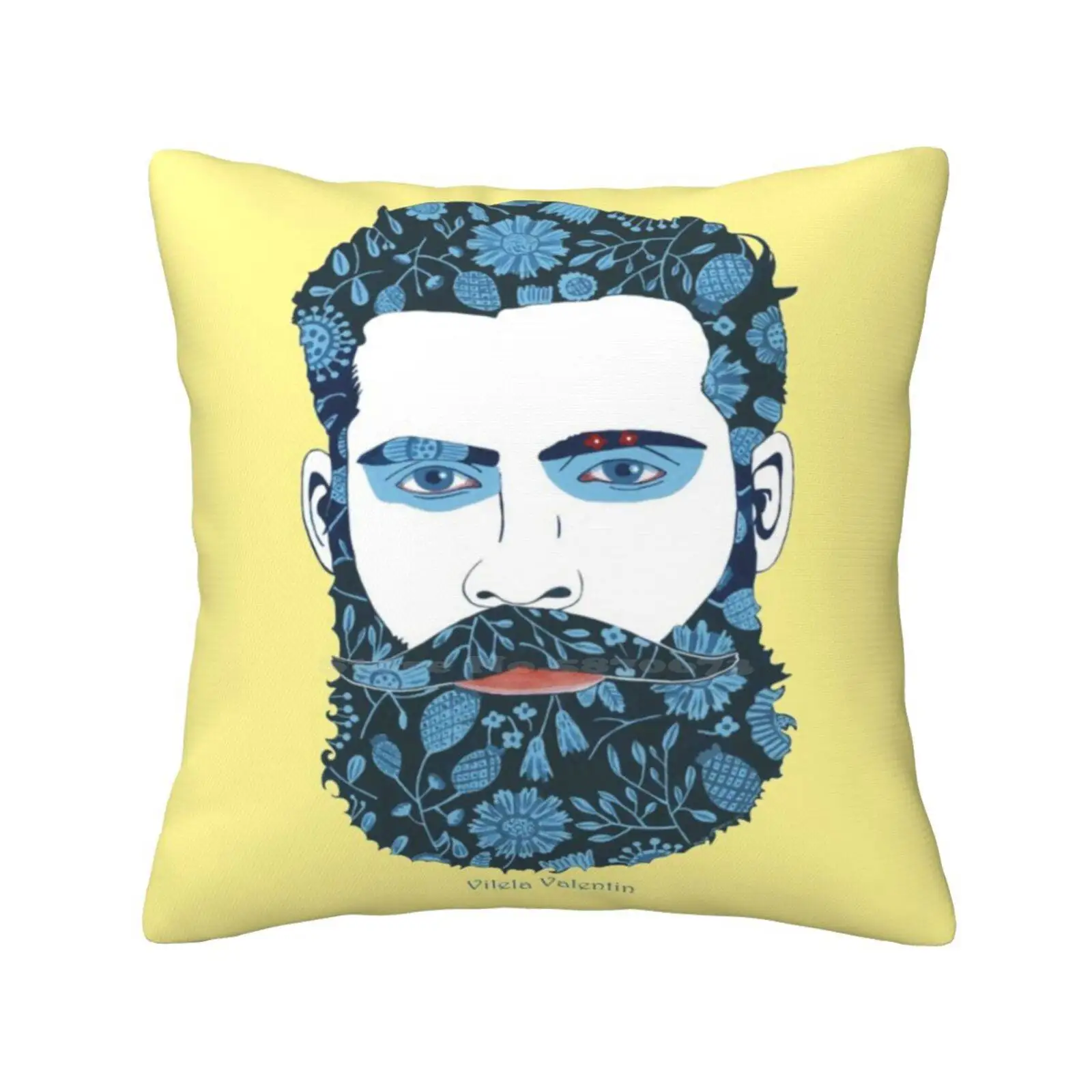 Beard Power Fashion Sofa Throw Pillow Cover Pillowcase Beard Queer Gay Art Men Christmas Thanksgiven Day