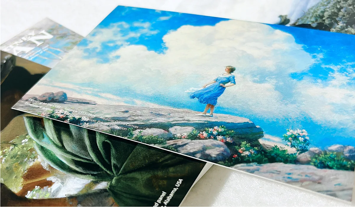 30Sheets/Box Charles Courtney Curran Art Painting Postcard Vintage Greeting Card Ins Style Wish Card Art Gift Decoration Message