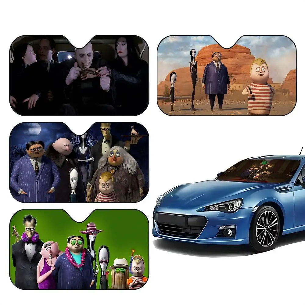 

The Addams Family Car Sunshade Curtains Car Sun Shade Windshield Foldable Cute Funny Sunshade For Car Truck SUV Blocks