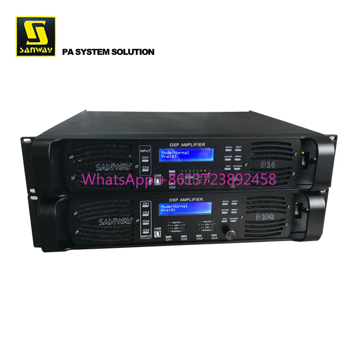 

Sanway D14 2CH WiFi Function DSP Amplifier for Speaker Management System