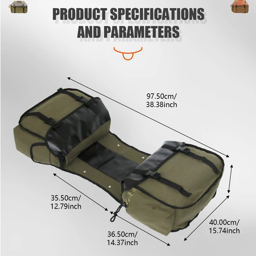 Imagen 2 del producto Alforja para motocicleta, bolsas de equipaje, bolsa de almacenamiento de lona impermeable para Honda shadow para Suzuki dr 650