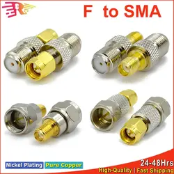 RF Coaxial Adapter SMA Male to RP-SMA Female Connector Gold Plated Brass Copper Converter For WiFi Router Antenna