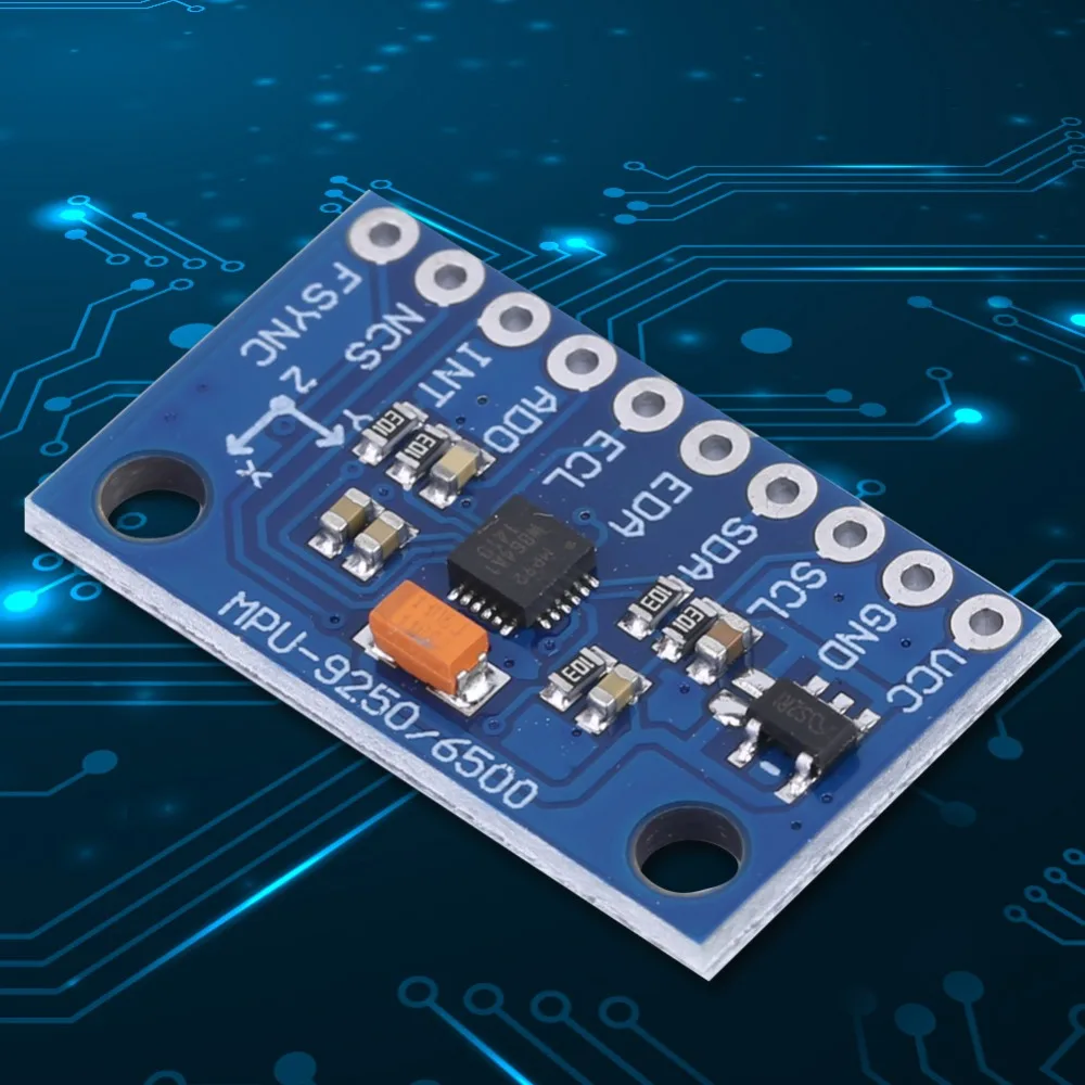 وحدة الاستشعار 16 بت MPU-9250 الاستشعار IIC/SPI حساسية عالية 9-محور الاستشعار GY-9250 وحدة الأجهزة المتوافقة
