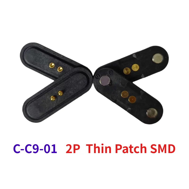 1/5 Set  Thin 2Pin Magnetic Connector Male and Female Magnetic Charging Contacts Spring Probe Probe Pogopin Connector