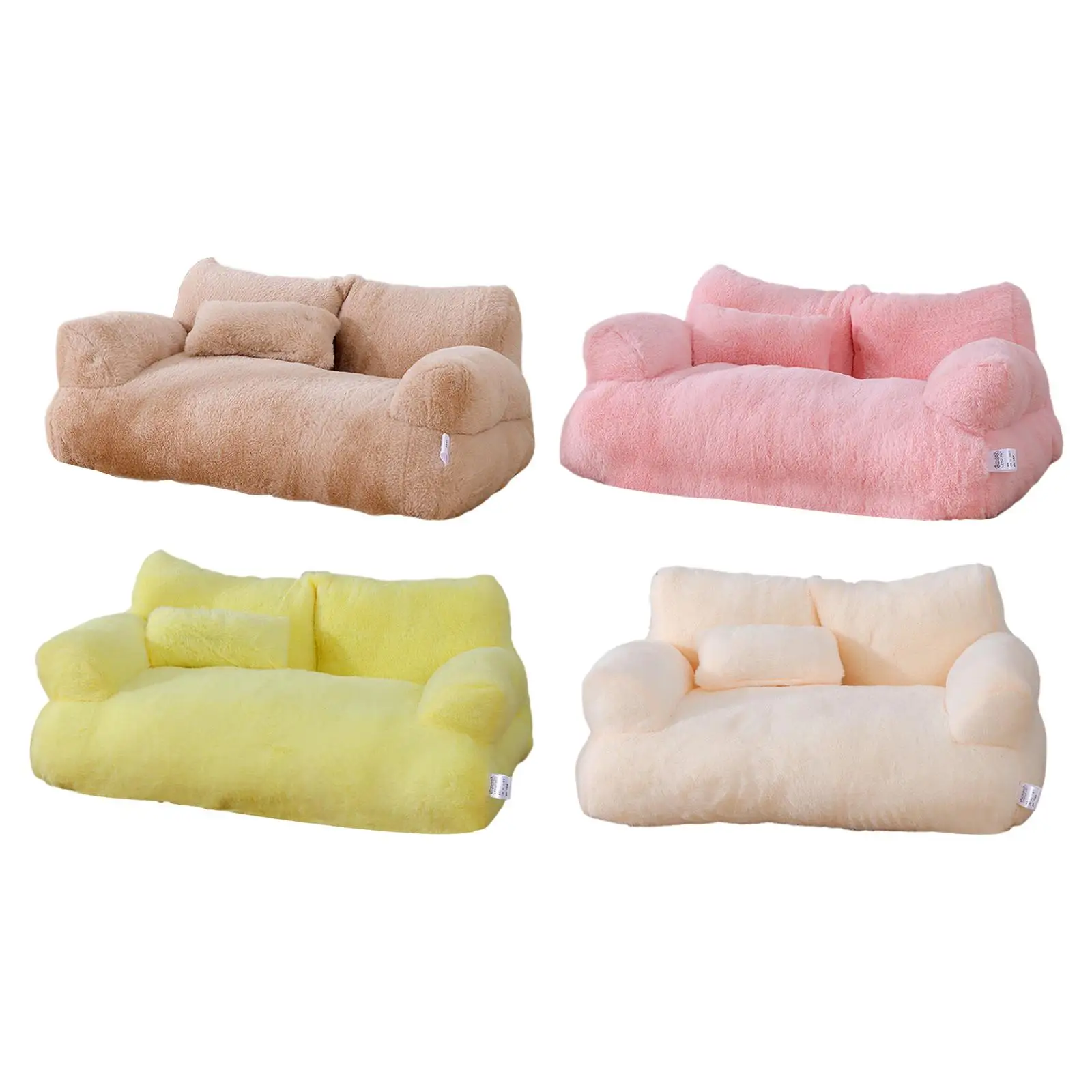 Cat Sofa Puppy Kennel Pet Sofa Bed Nonskid Bottom Comfortable Portable Pet Sofa