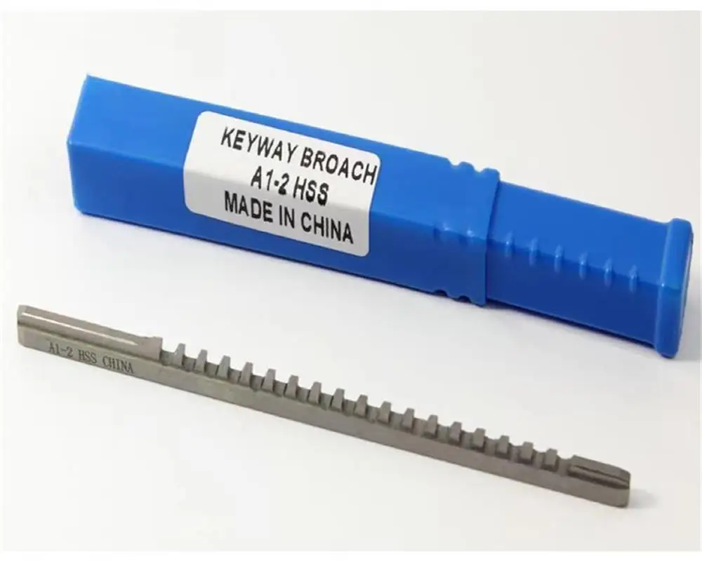 Push-tipo Keyway Ferramenta de Corte Faca para Cnc Router Metalworking a1 Metric Size Hss Keyway mm
