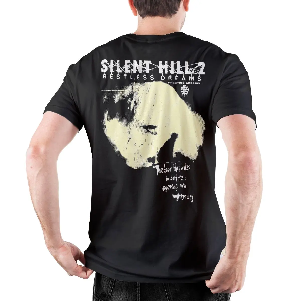 T-shirt manches courtes col rond homme, vêtement vintage en coton, Dominless Dreams Silent Hill 4XL 5XL 6XL