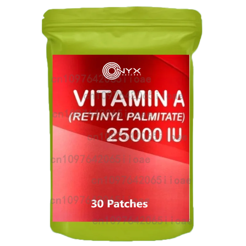 Vitamin A 3,000 Mcg Premium Formula Transdermal Patches, Contains Biotin & Folic Acid, Maximum Strength Rapid Sbsorption