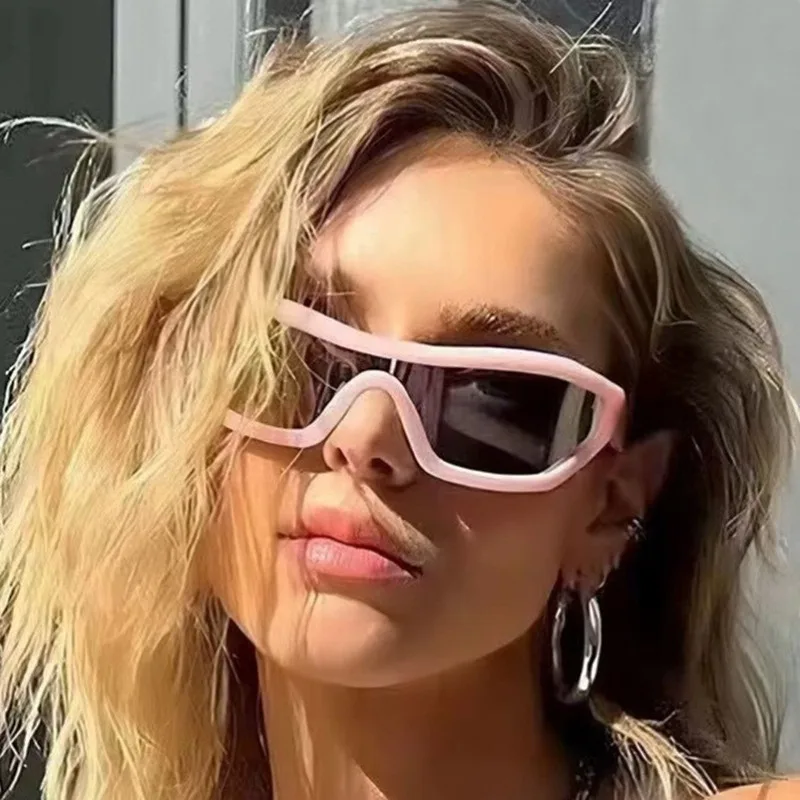 Vintage Luxus Marke Designer Übergroße Pilot Sonnenbrille Frauen Für Männer Shades Großen Rahmen Winddicht Beliebte Punk Sonnenbrille UV400