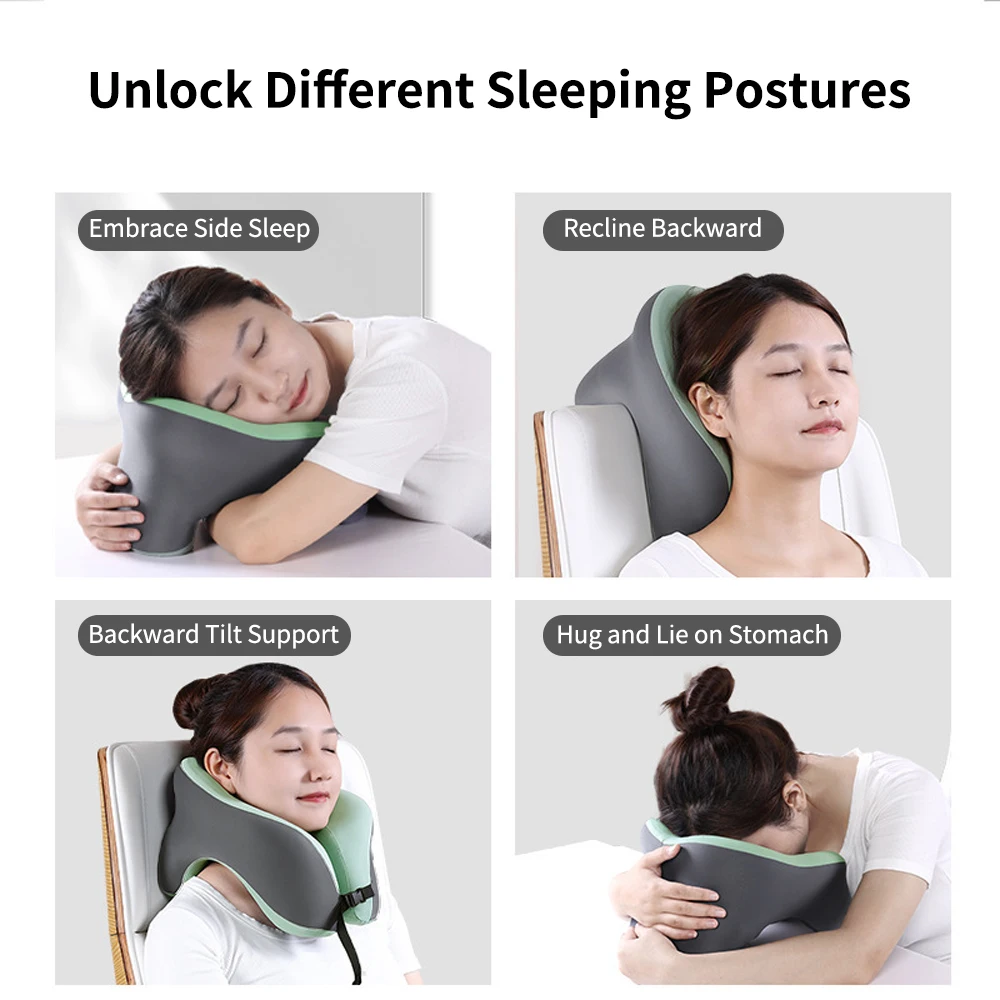 

1pc Memory Foam U-shaped Pillow, Travel Neck Pillow, Sleeping Pillow, Neck Pillow, Portable Cervical Neck Support Pillow