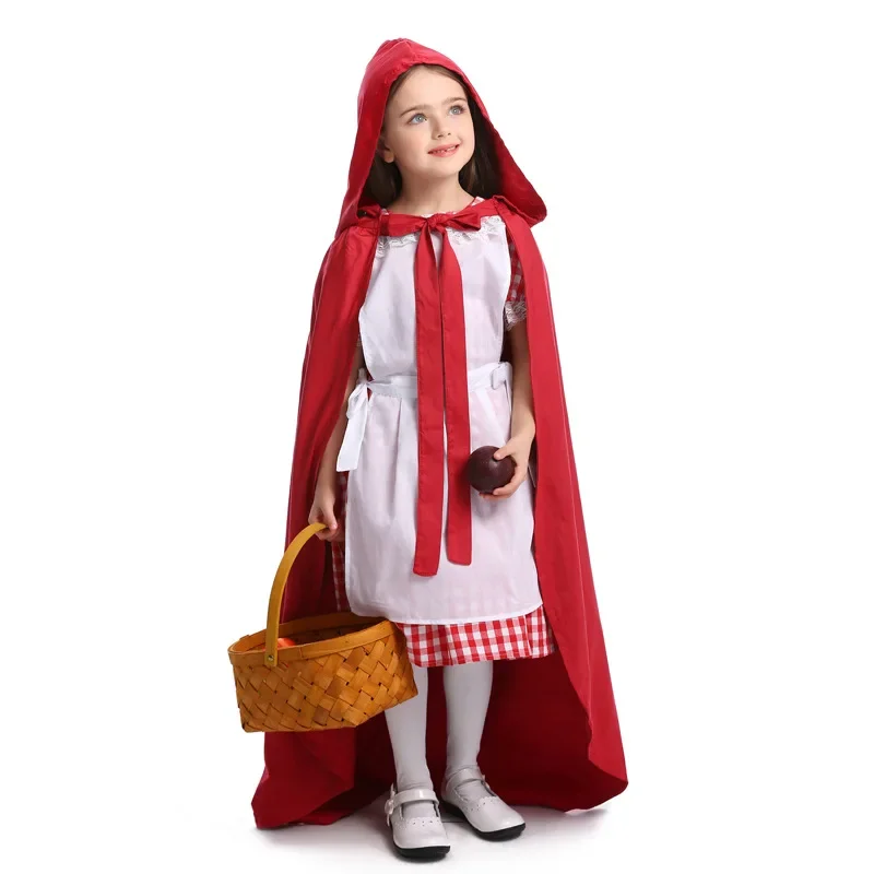 

Halloween Cosplay Little Red Riding Hood Children's Drama Stage Performance Costumes