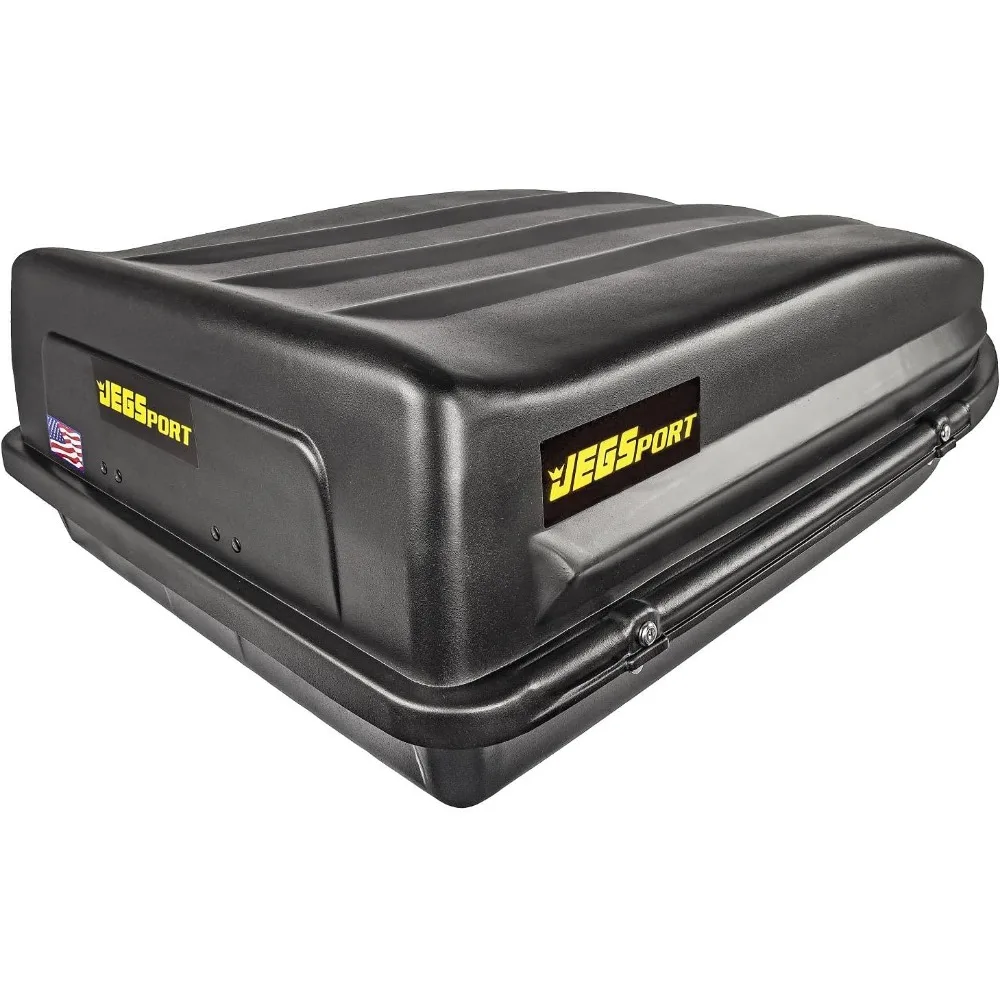 

Rooftop Cargo Carrier for Car Storage - Large Roof Rack Cargo Carrier - Heavy Duty Weatherproof Storage Made in USA 18 Cubi