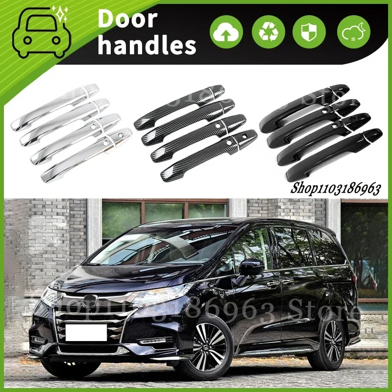 

For Honda Odysseia 2015-2022 Gloss Black Chrome Car Door Handle Cover Trim Styling Accessories Car Stickers Auto Accessories