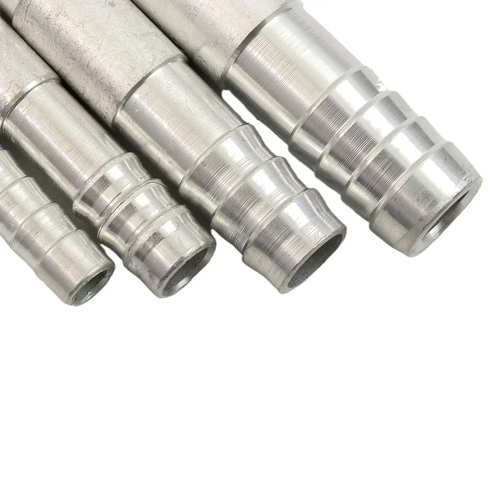 8-17mm A/C Hose Barb Aluminum Pipe Fitting Connector Straight Splice Barbed Fitting #6 #8 #10 #12 A/C Hose Barb