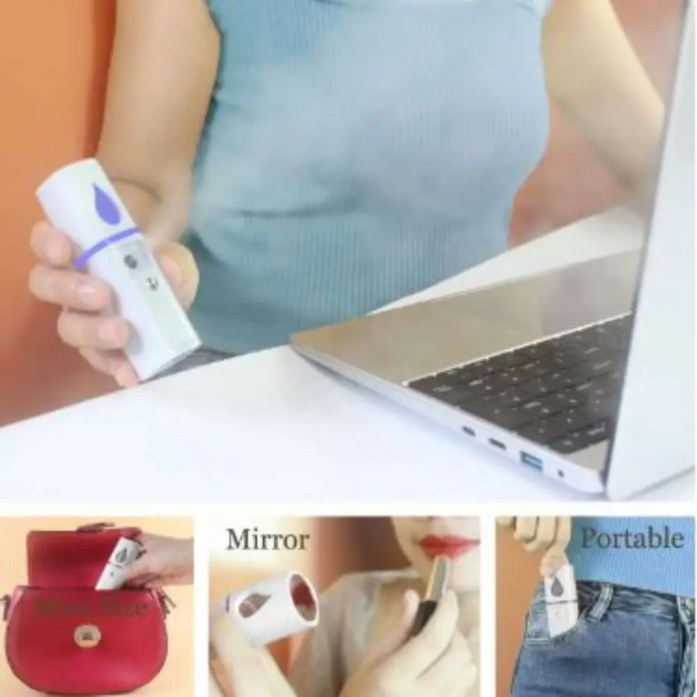 Nano Facial Steamer Mist Spray Eyelash Extensions Cleaning Pores Water SPA Moisturizing Hydrating Face Sprayer USB Rechargeable image 2