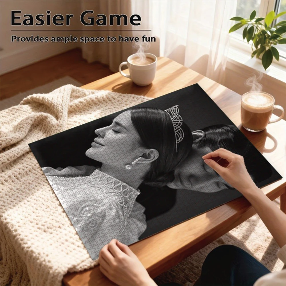 35/300/500/1000pcs Personalized Custom Photo Puzzle Couple Photos DIY Puzzle Portrait Painting Handmade Birthday Gift