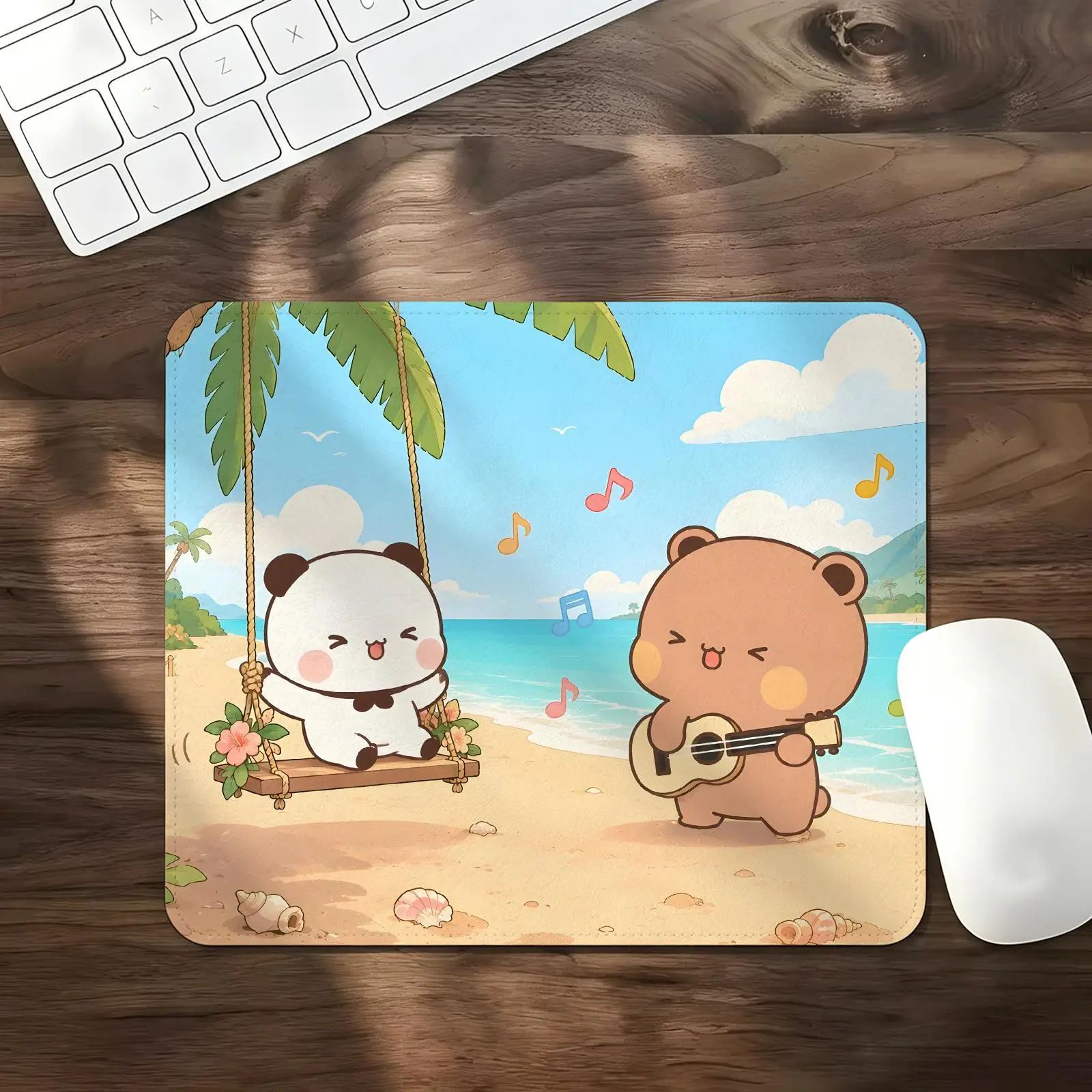 Mouse Pad Regular gaming mouse pad Office mouse pad Laptop desk mat Stitched edge  Cute BuBu DuDu S/M/L size mouse pad