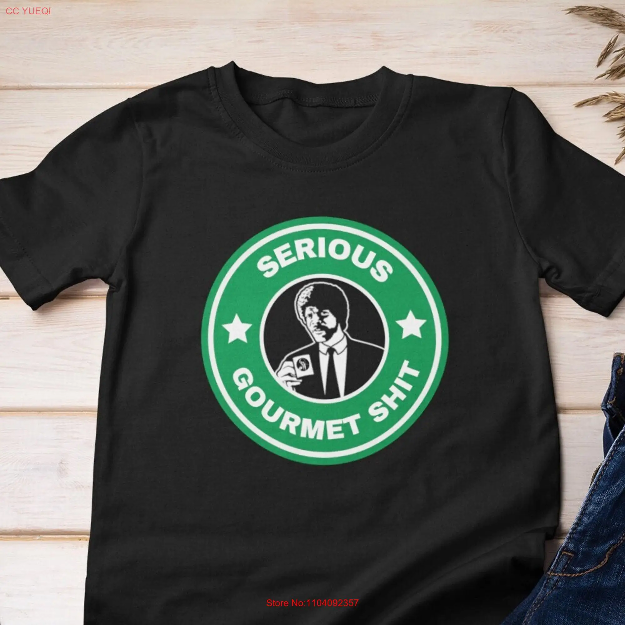 Pulp Fiction T Shirt Serious Gourmet Jules Quote Movie Funny long or short sleeves