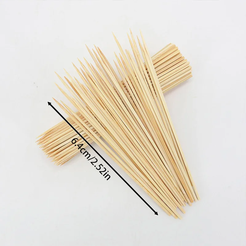 أعواد أسنان مصنوعة من الخيزران صديقة للبيئة مكونة من 1300 قطعة - أعواد خشبية مزدوجة الأطراف ورقيقة جدًا وقابلة للتصرف للمنزل والمطاعم والسفر (Nat) #6