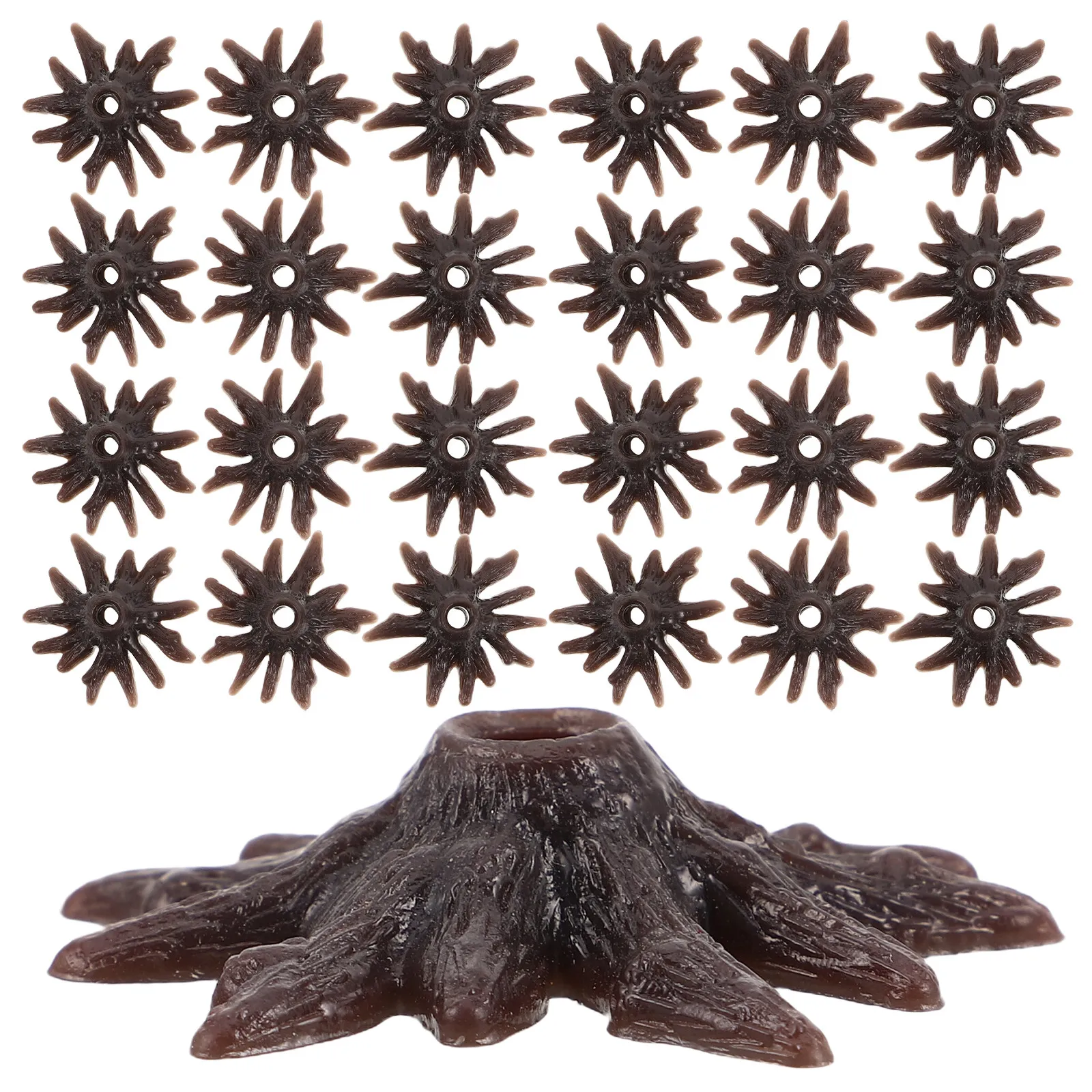 

50Pcs Tree Base for Architectural Models Miniature Scenery Stand Foot Support Precision Fit DIY Building Landscape Decorative