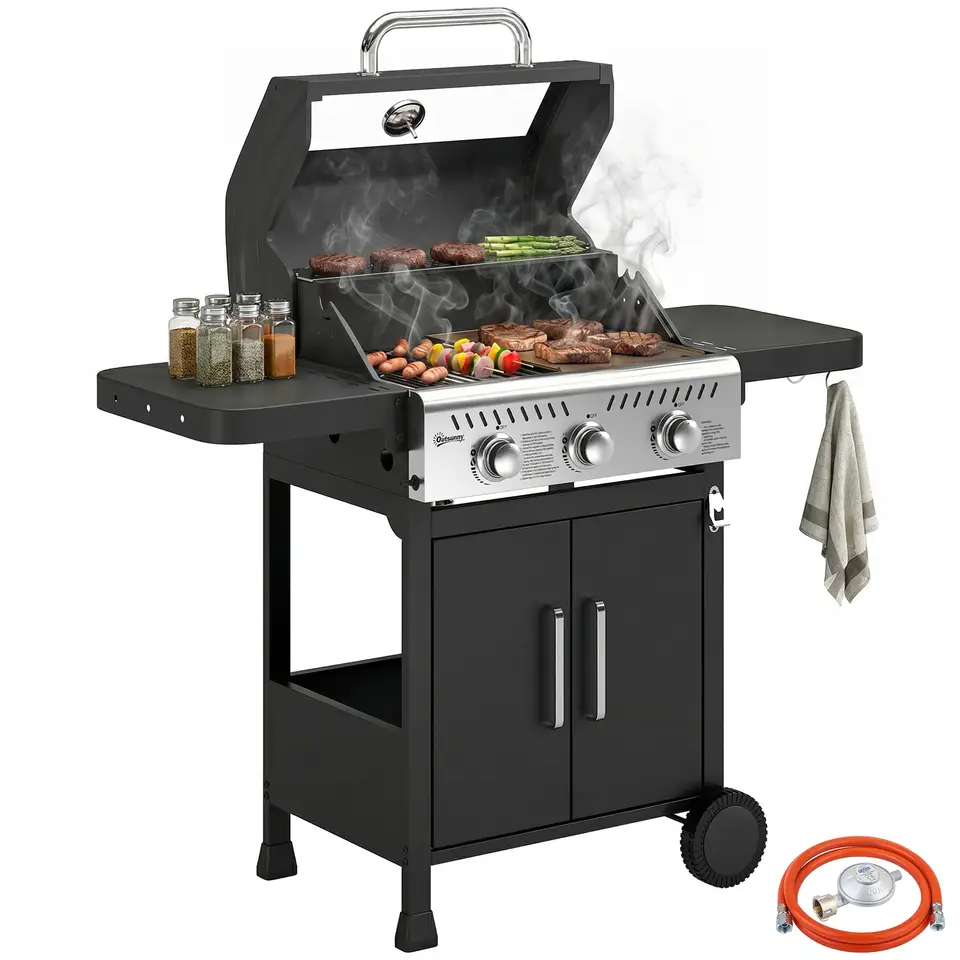 BARBACOA DE GAS PORTÁTIL OUTSUNNY