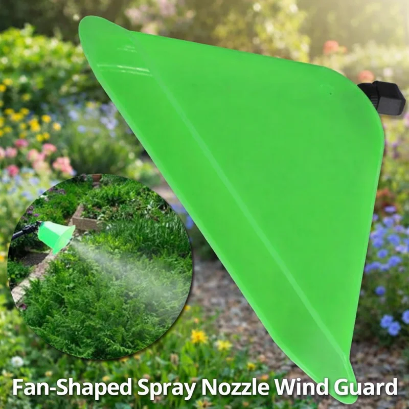 1PCS Pulverizador de Potência com Capa à Prova de Vento, Bico em Forma de Chifre, Bico de Pulverização Tipo Ventilador, Protetor de Vento para Irrigação Agrícola e de Jardim