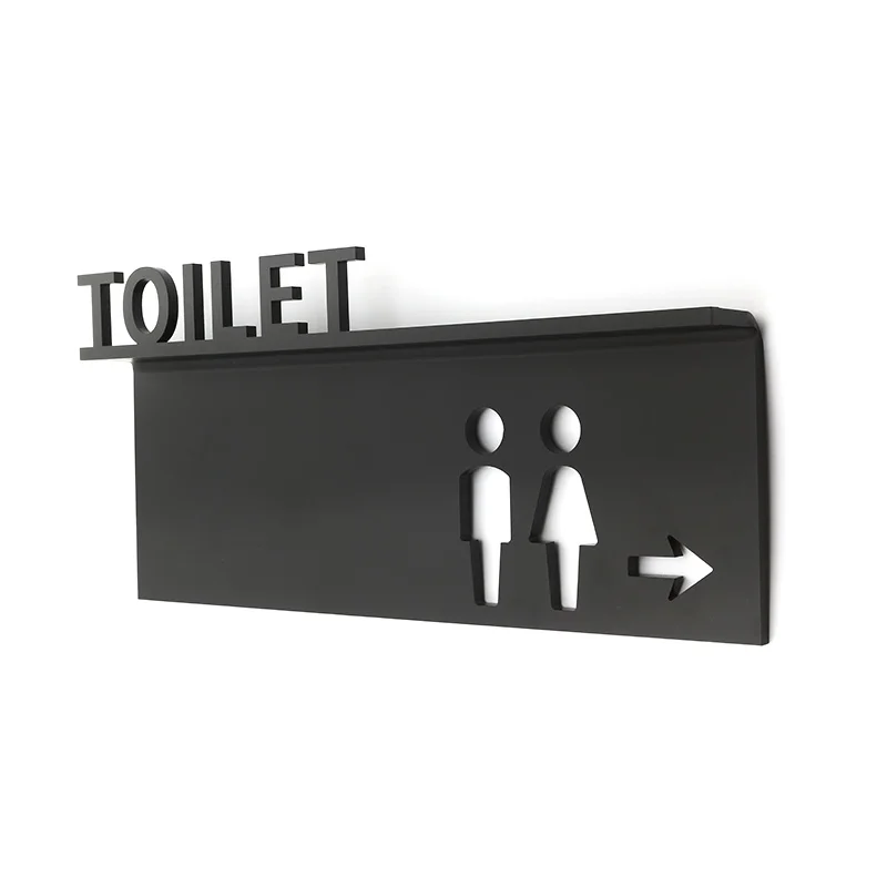 Door Plates Men Women Toilet Reminder Signs Company Shopping Malls Office Buildings Indicator Plaque Sign 3D Paste Signage