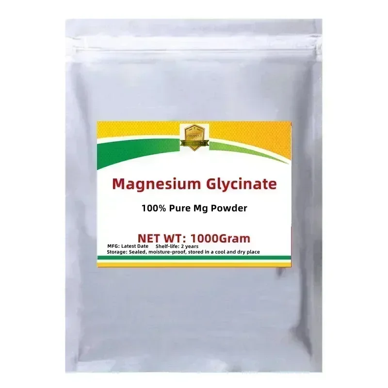 50g-1000g High Quality 100% Pure Magnesium Glycinate, Free Shipping