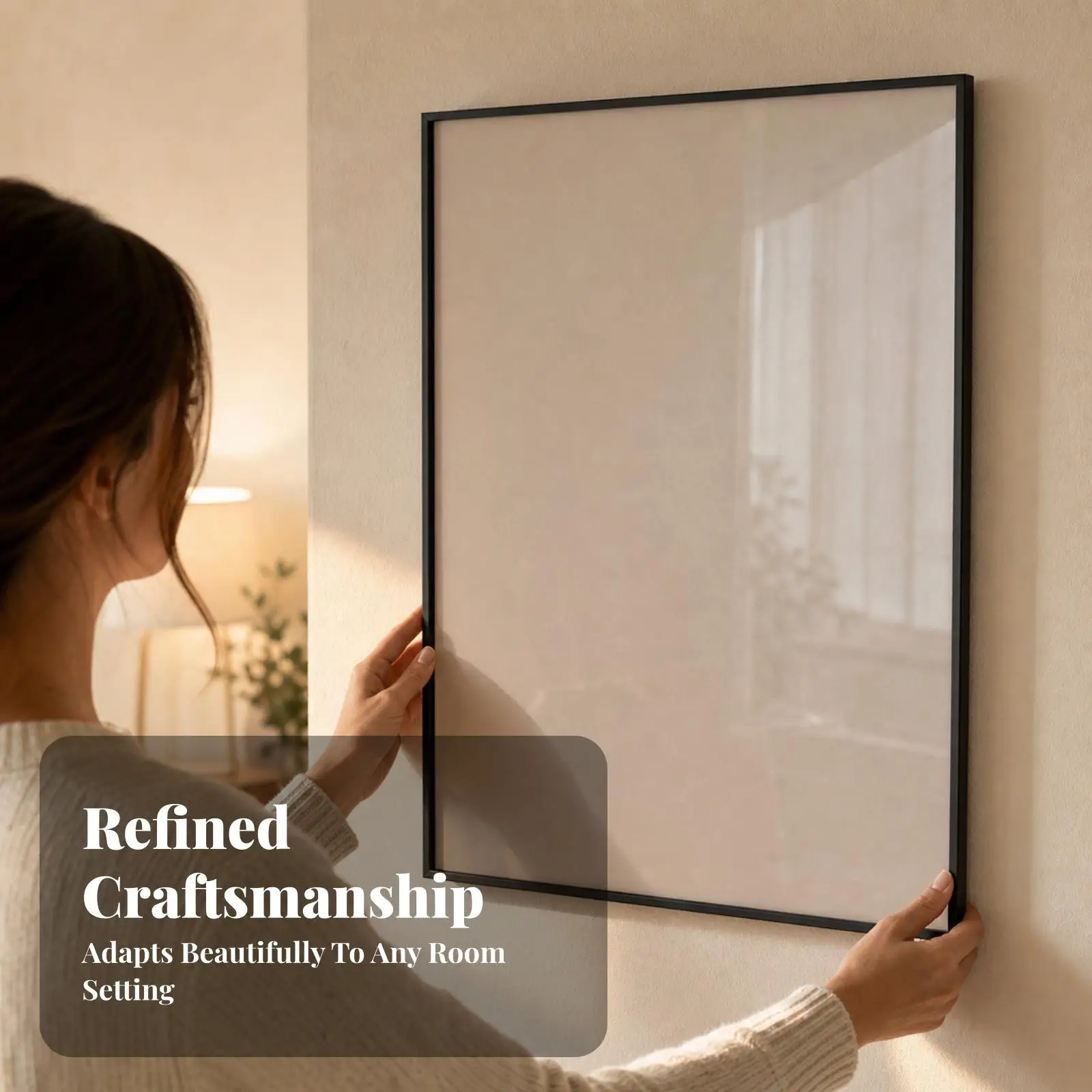 Lightweight Aluminum Alloy Picture Frame 50x70cm for Wall Mounted Photo Painting and Art Showcase
