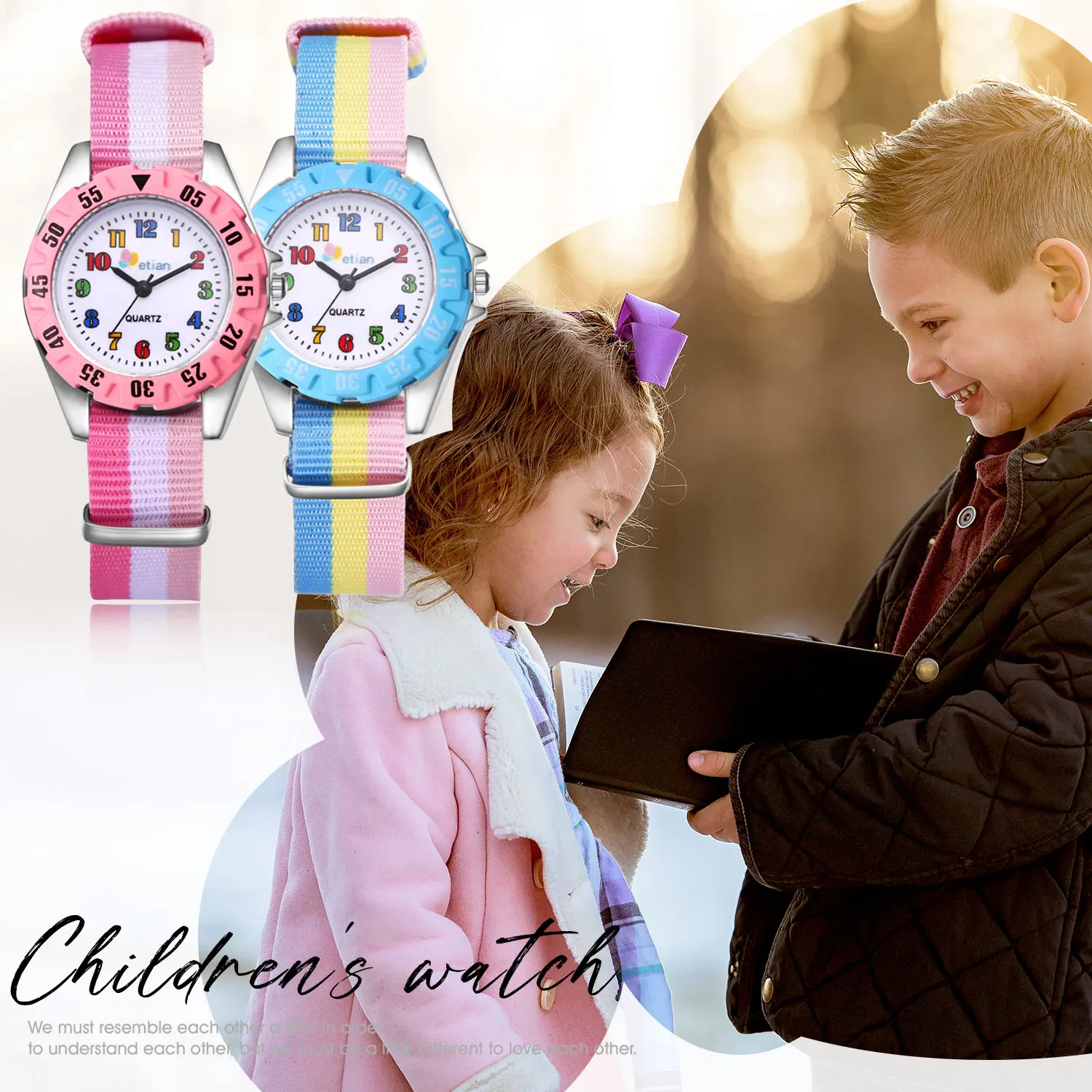 LANCARDO-reloj táctico de arcoíris para niño, pulsera con escala Digital de arcoíris analógico para adolescentes salvajes, regalo de graduación para estudiantes