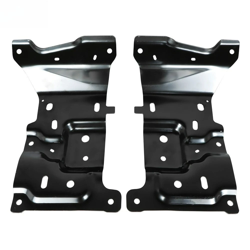 Front RH & LH Black Bumper Mounting Plate Pair Suitable For Ford F150 18-20 New