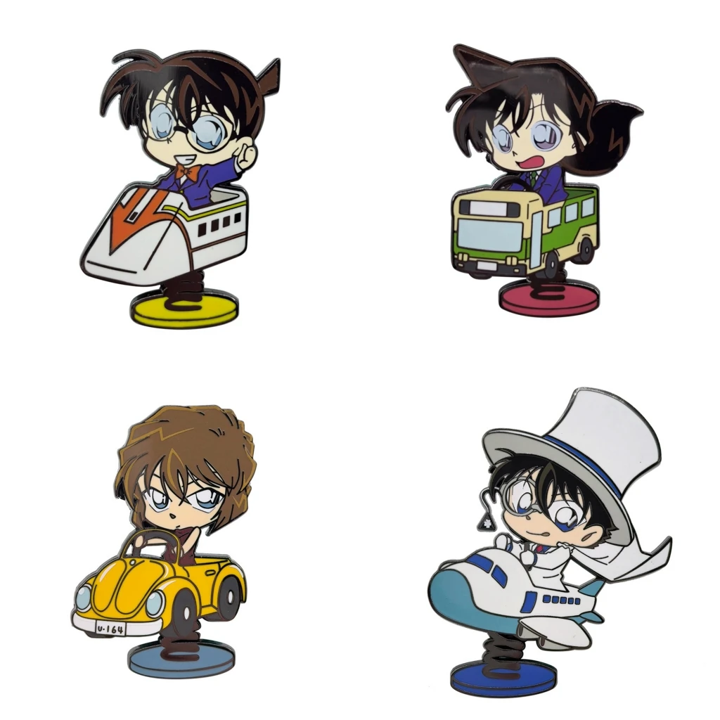 Anime Detective Conan Case Closed Kid the Phantom Thief cloak mantle Mouri Ran Cosplay Costume Metal Badge Pin Alloy Brooch