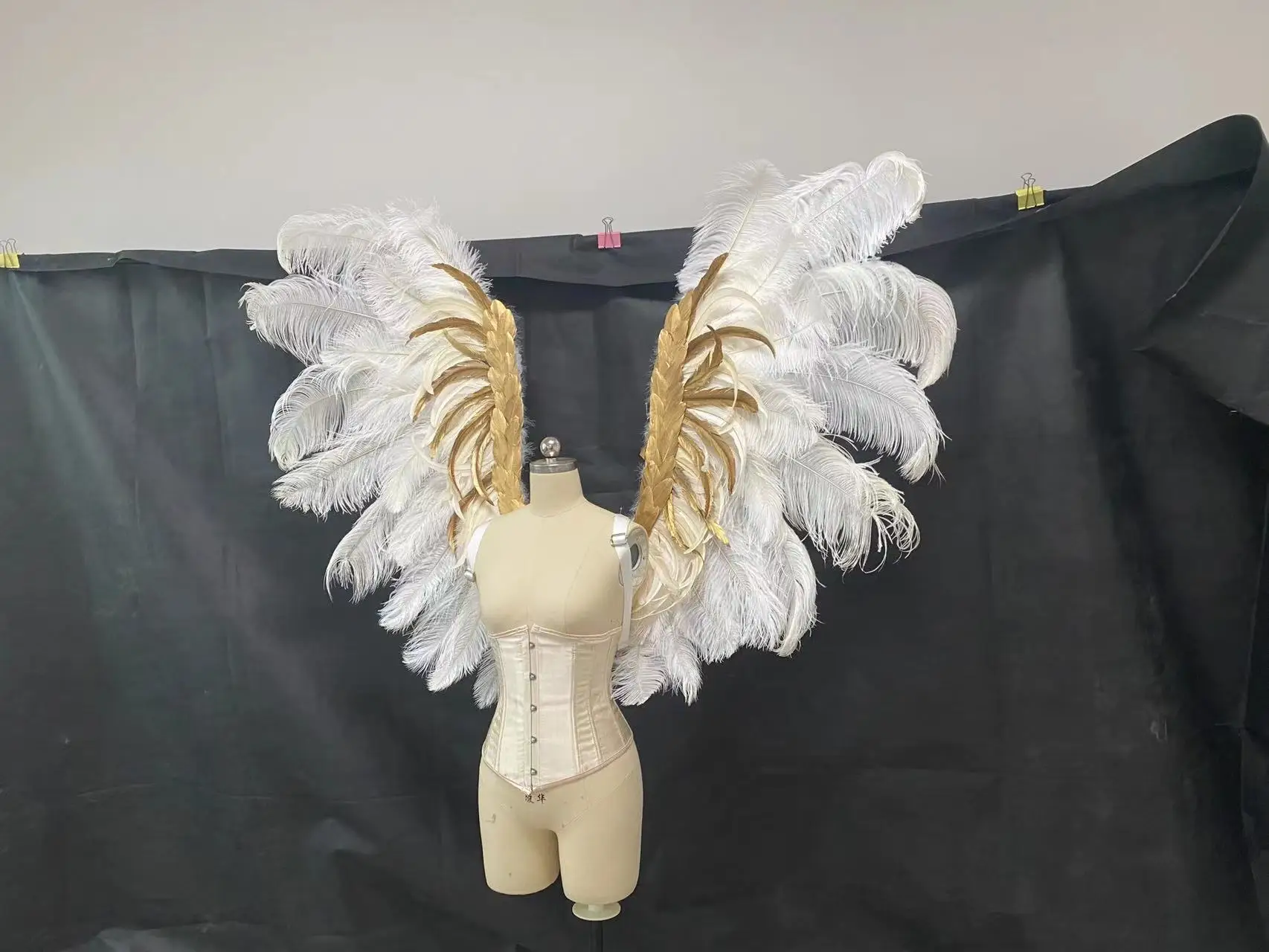 High end ostrich hair angel wings party performance photography props